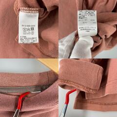 ノーブランド  長袖Tシャツ コットン オレンジ メンズ【古着】【中古】の画像