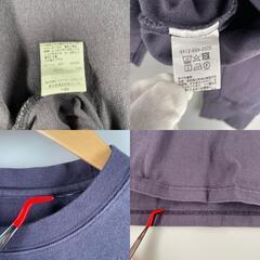 ノーブランド  長袖Tシャツ コットン パープル メンズ【古着】【中古】の画像