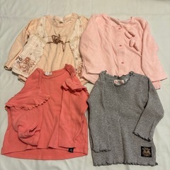 計7着500円　サイズ80  女の子　子ども服の画像