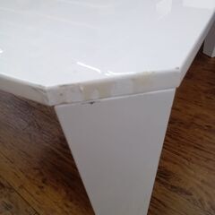 ★リユースのサカイ水戸店★ ニトリ 折りたたみテーブル ホワイト H31.5×D50×W75 クリーニング済み MT6269の画像