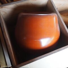 火鉢、共箱付き、２個いり、骨董、珍品、２２ｘ２２ｘ２０の画像