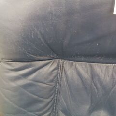 ★リユースのサカイ水戸店★  座椅子 ダークブルー H75×D70×W75 クリーニング済み MT6270の画像