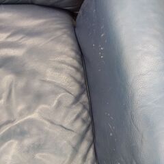 ★リユースのサカイ水戸店★  座椅子 ダークブルー H75×D70×W75 クリーニング済み MT6270の画像