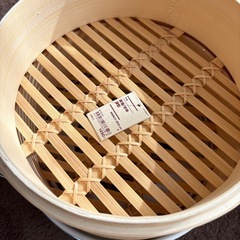 新品未使用　無印良品 蒸篭蒸し 大 5点セット 2段 の画像