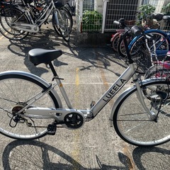 6段ギア折り畳み自転車 の画像