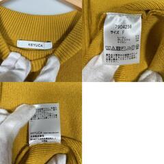 Keyuca ケユカ ワンピース レーヨン イエロー レディース F【古着】【中古】の画像