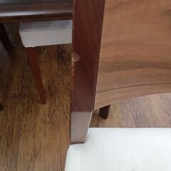 ★リユースのサカイ水戸店★ tine＆style ダイニングチェア ブラウン×ホワイト H×D×W クリーニング済み MT6271の画像