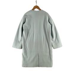 BEAMS LIGHTS ビームスライツ ステンカラーコート ウール ブルー レディース 38【古着】【中古】の画像