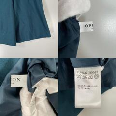 OFUON オフオン スカート ポリエステル グリーン レディース 4T 36【古着】【中古】の画像