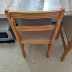 120cm x 60cm テーブル　チェア2　非対面取引の画像