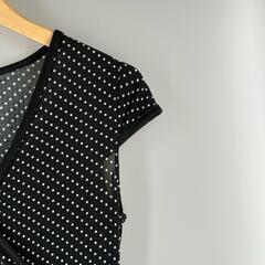 OFUON オフオン 春夏 SS ワンピース ポリエステル ブラック レディース【古着】【中古】の画像