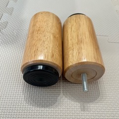 【新品未使用】天然木ベッド脚の画像