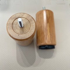 【新品未使用】天然木ベッド脚の画像