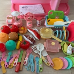 ハローキティ　デラックスキッチン　小物付き　おままごとセット　キティちゃんの画像