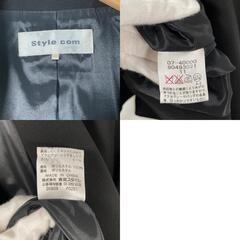 Style com スタイルコム テーラードジャケット ポリエステル ブラック レディース【古着】【中古】の画像