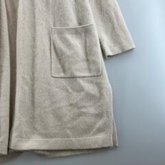 美品 UNTITLED アンタイトル プレーン 秋冬 AW カーディガン アンゴラ ベージュ レディース M【古着】【中古】の画像