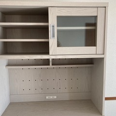 食器棚白　組み立て済　　の画像