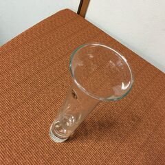 未使用品【AUSTRALIA】ガラス 花瓶 CROWN CORNING GLASS フラワーベース クラウンコーニング オブジェ 一輪挿しの画像