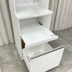 KK-23【新入荷　リサイクル品】ニトリ　リガーレ60 オープンキッチンボード　白の画像