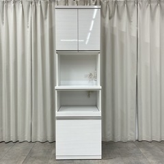 KK-23【新入荷　リサイクル品】ニトリ　リガーレ60 オープンキッチンボード　白の画像