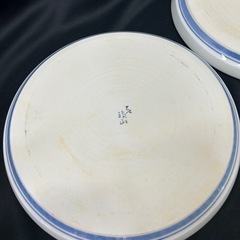 11230😸　砥部焼 平皿 丸皿 花柄 ４枚セットの画像