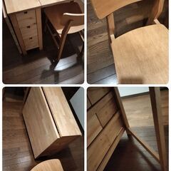 ダイニングテーブルセット　折りたたみ式の画像