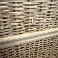 無印良品重なるブリ材角型バスケットの画像