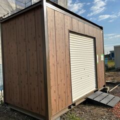 【在庫品】シャッター物置★鍵付の画像