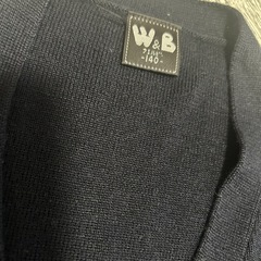 小学生 カーディガン 濃紺 140cmの画像