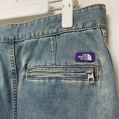 ノースフェイス デニムスカート パープルレーベルの画像