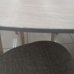 ★リユースのサカイ日立店★HJ8315 ベガコーポレーション ダイニングテーブルセット オフホワイト H75×D90×W90 クリーニング済み の画像