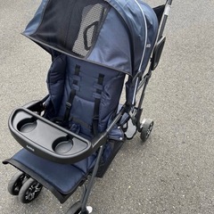 【美品】カトージ 二人乗りベビーカー 二人でゴー　※現地引き渡し・現金手渡しでお願いします！の画像