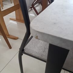 ★リユースのサカイ日立店★HJ8316  ダイニングテーブルセット グレー H75.5×D70×W70 クリーニング済み の画像