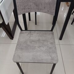 ★リユースのサカイ日立店★HJ8316  ダイニングテーブルセット グレー H75.5×D70×W70 クリーニング済み の画像