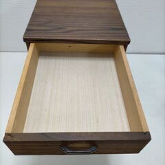 木製 3段 チェスト小引き出し　昭和レトロ　引き出し収納　卓上収納　ヴィンテージ風　 小物入れ アンティーク調 収納ボックス レトロ インテリア 机上収納 雑貨 　251117-3Y の画像