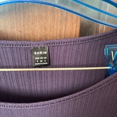 SHEIN ネイビー ひざ丈ワンピース Sサイズの画像