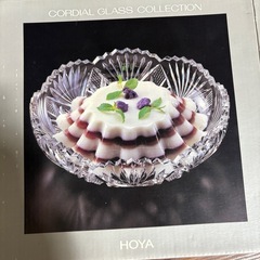 お皿　食器　HOYA ニュークラシカル浅鉢　CORDIAL GLASS COLLECTIONの画像
