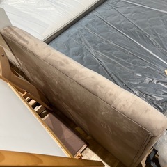 【トレファク神戸南店】ベージュ×ナチュラルのシングルベッドです【取りに来られる方限定】の画像