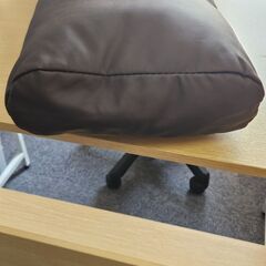 美品 長方形クッション ブラウン 枕 腰当て 背当て ソファ オフィス 椅子用の画像