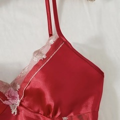 刺繍が綺麗な❣️赤色ランジェリー💕の画像