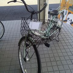 リユースのサカイ栃木店★ジモティ割あり★  自転車 27インチ ミントグリーン クリーニング済み TC11615の画像