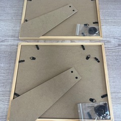 新品未使用　ナチュラルウッド　フォトフレーム　２つの画像