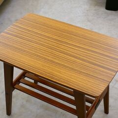 ≪yt2105ジ≫ karimoku カリモク60 サイドテーブル T36200 RWK 幅60cm 奥行40cm ヴィンテージ風/リビングテーブル/おしゃれ/小型/中古家具/宮城県仙台市 071113-02の画像