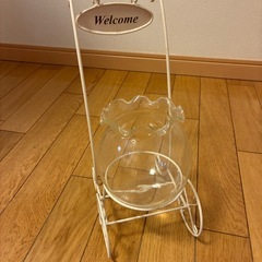 花瓶セット 陶器とクリスタルの画像