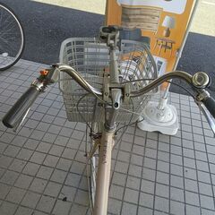 リユースのサカイ栃木店★ジモティ割あり★  自転車 26インチ ピンクベージュ クリーニング済み TC11618の画像