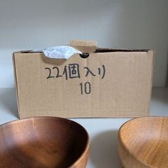 22個入りケース16箱 木皿 未使用品の画像
