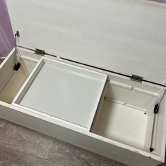 早い者勝ち！！ 収納付き 長椅子の画像