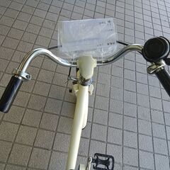リユースのサカイ栃木店★ジモティ割あり★ asahi INNOVATION FACTORY　子供用自転車 16インチ アイボリー クリーニング済み TC11619の画像