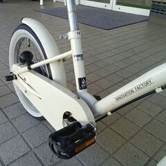 リユースのサカイ栃木店★ジモティ割あり★ asahi INNOVATION FACTORY　子供用自転車 16インチ アイボリー クリーニング済み TC11619の画像