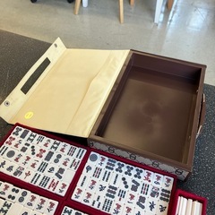 サ2511-276 麻雀牌 麻雀セット 取手付きハードケース キズ汚れ有りの画像